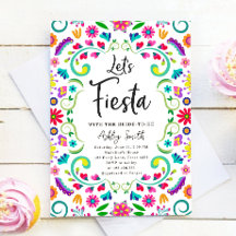 Vamos Fiesta Floral Fiesta Chá de panela mexicano