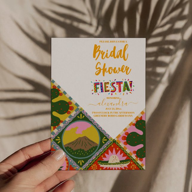 Convite Vamos Fiesta Floral Fiesta Chá de panela mexicano (Criador carregado)