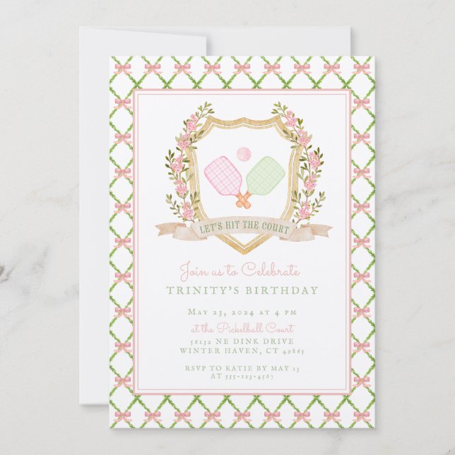 Convite Vamos Hit, Tribunal | Esfera de picles cor-de-rosa (Frente)