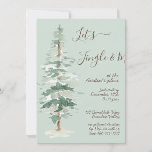 Convite Vamos Jingle & Mingle Woodland Tree Party