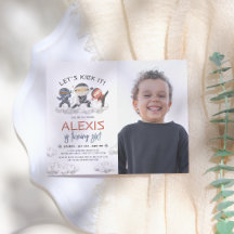 Vamos Kick It Ninja Warrior Karate Foto Aniversári