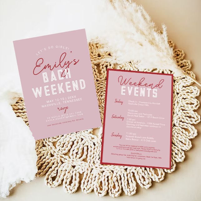 Convite Vamos Lá Garotas Despedida de Solteira Moderna Ros (Criador carregado)