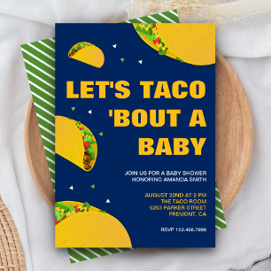 Convite Vamos mexicano Fiesta Taco sobre um Chá de fralda