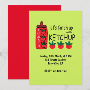 Convite Vamos nos Atualizar com a Festa do Ketchup