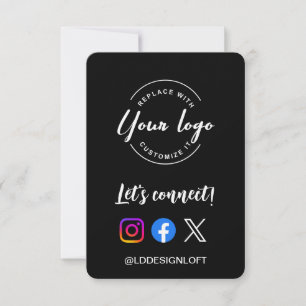 Convite Vamos nos conectar! Logotipo do site de mídia soci