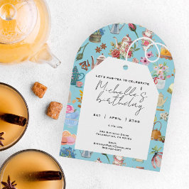 Convite Vamos Par Chá Qualquer Arca De Aniversário De Idad