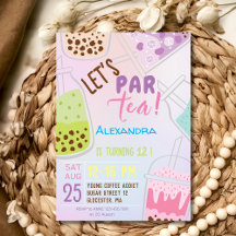 Vamos par tea bobba aniversário