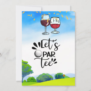Convite Vamos Par Tear com Vinho