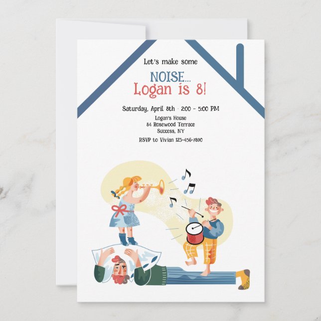 Convite Vamos Receba Voz de Aniversário (Frente)