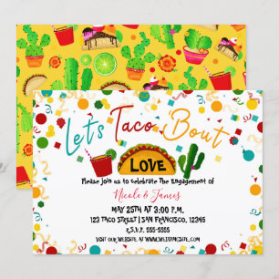 Convite Vamos Tacar Sobre Amor Noivado Casamento Fiesta