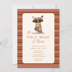 Convite Vamos Taco Bout a Chá de fraldas