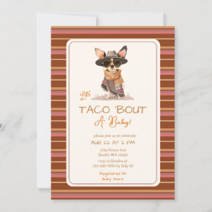Convite Vamos Taco Bout A Chá de fraldas Fiesta