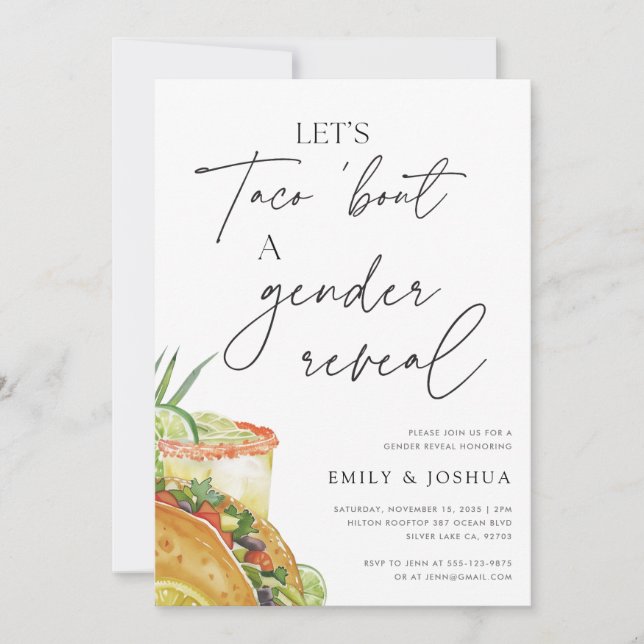 Convite Vamos Taco Sobre Uma Revenda De Gênero (Frente)