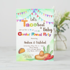 Convite Vamos Taco'sobre o tema Bebê Fiesta Revolução de G
