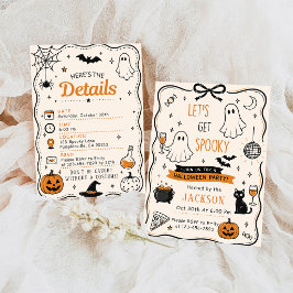 Convite Vamos Ter Uma Festa de Halloween Assustadora