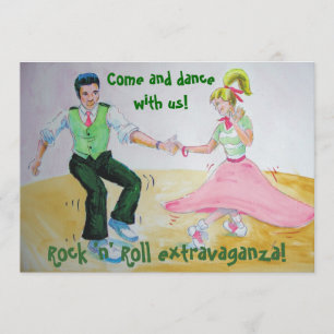 Convite Vamos torce de novo balançar rock and roll