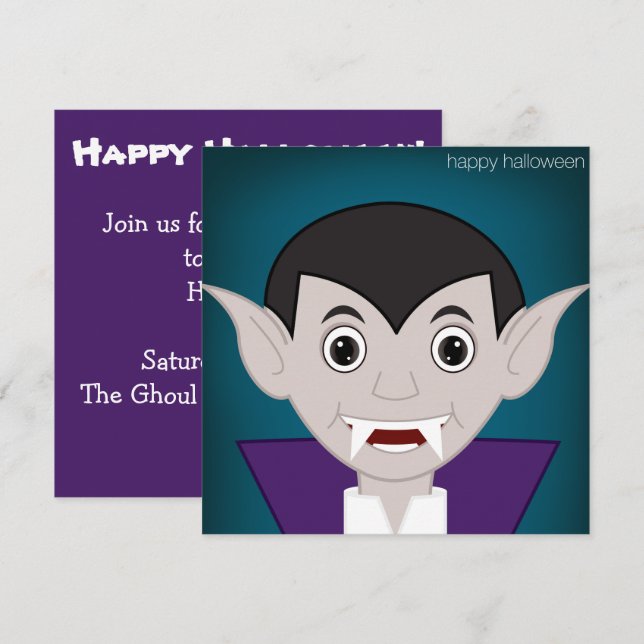 Convite Vampiro (Frente/Verso)