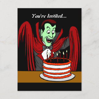 Convite Vampiro Drácula| Aniversário do Halloween