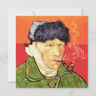 Convite Van Gogh - Autorretrato com a Orelha Enfaixada e C