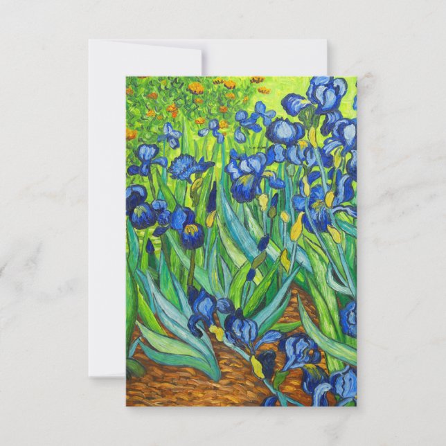Convite Van Gogh Irises (Frente)
