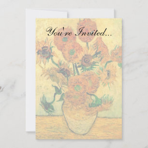 Convite Van Gogh - Natureza-morta com Vaso e Quinze Girass