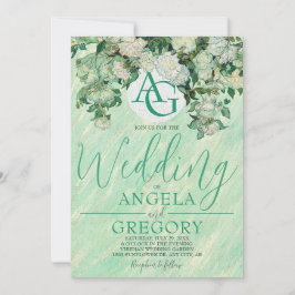Convite Van Gogh Roses Wedding Invitation