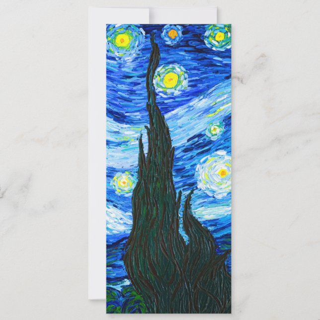 Convite Van Gogh Starry Night (Frente)