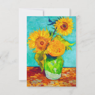 Convite Van Gogh Sunflower 