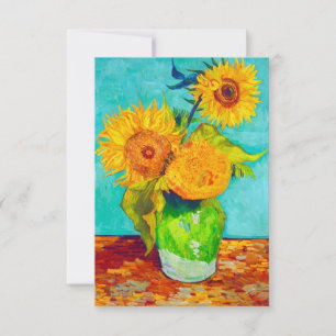 Convite Van Gogh Sunflower