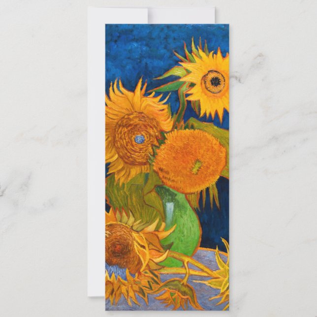 Convite Van Gogh Sunflower (Frente)