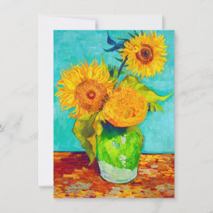 Convite Van Gogh Sunflower