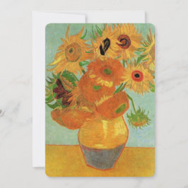Convite Van Gogh Sunflower Fine Art Invitation