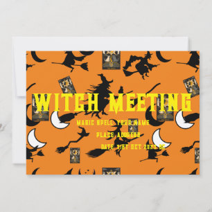 Convite Vanguarda da lua do bruxo do bruxo