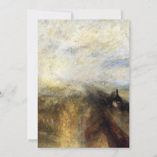Convite Vapor De Chuva E Velocidade Por JMW Turner