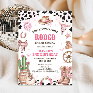 Convite Vaqueira de Rodeio Ocidental Segundo Aniversário d