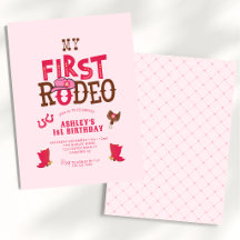 Vaqueira do Primeiro Rodeio Rosa Aniversário de 1 