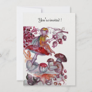 Convite VARAL MÁGICO DE COGUMELOS Fantasia Floral