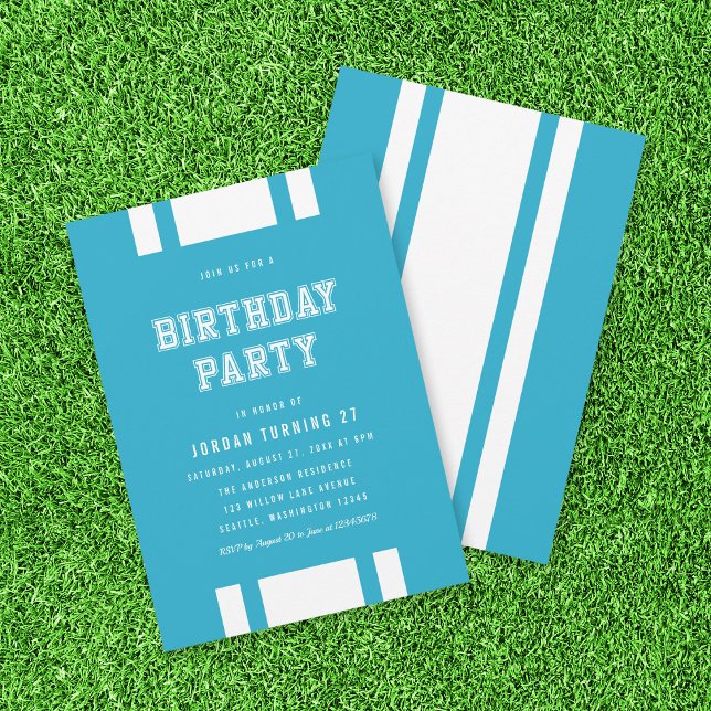 Convite Variação de cor editável qualquer Festa de anivers (Criador carregado)