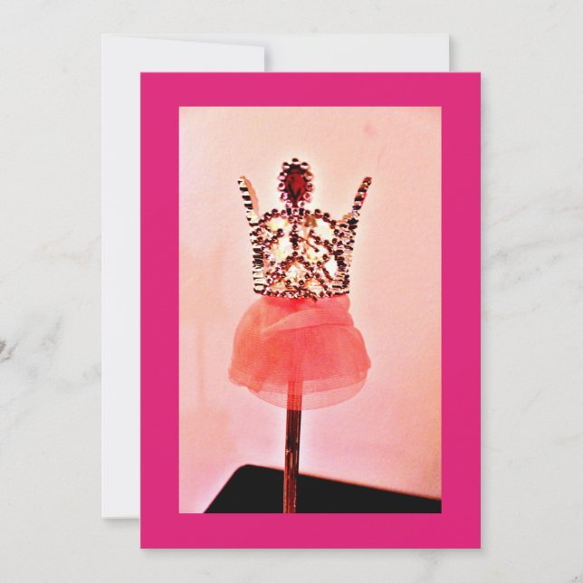 Convite Varinha de Bailarina (Frente)