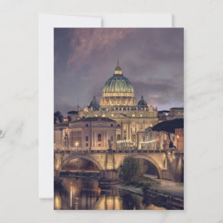 Convite Vatican night sky destination wedding Rome Italy