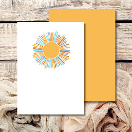 Convite Vazio Adicione Seu Próprio Sol De Boho Aqui Vem O