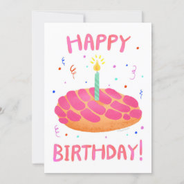 Convite Vazio Birthday Pan Dulce Concha DIY
