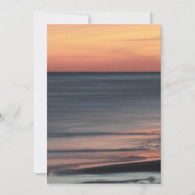 Convite Vazio bonito da celebração do por do sol do (Frente)