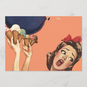 Convite Vazio de Diversão em Balão do Partido da Vintage R