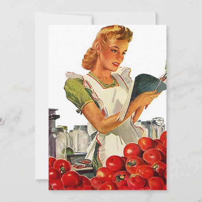 Convite Vazio do Partido para Canning da Cozinha de Ocupaç (Frente)