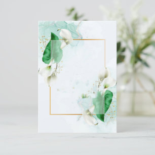 Convite Vazio Elegante calla lírios casamento