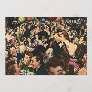 Convite Vazio retro do asa-ding da festança do partido da