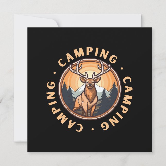 Convite Veado - Selvageria - Acampamento (Verso)