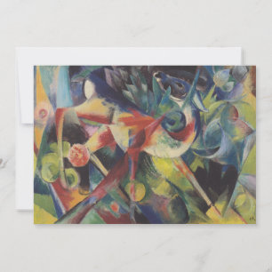 Convite Veados em um Jardim de Flores por Franz Marc, Arte