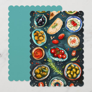 Convite Vegan Arabic do Médio Oriente Falafel Hummus